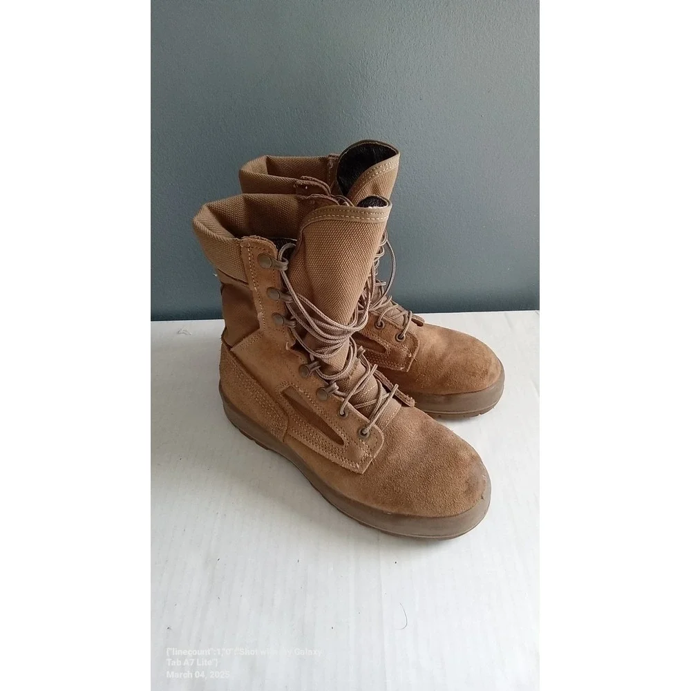 Military Style Boots Combat‎ Tactical Work Hiking Suede Leather